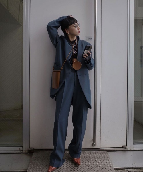 Ameri（アメリ） ジャケット ノーカラージャケット ESSENTIAL CURVE