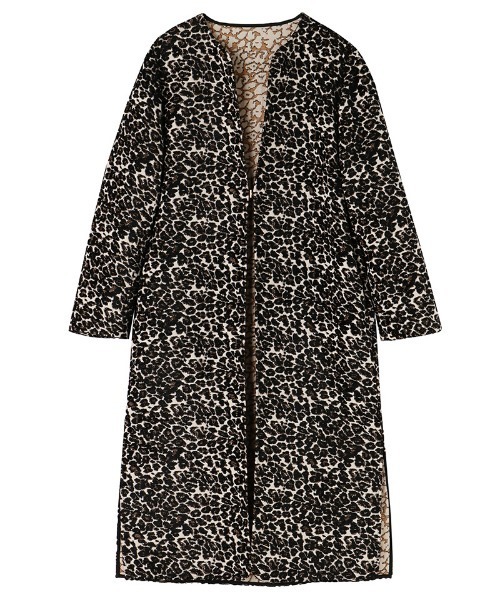 コート アウター レオパードロングジャケット レディース : ZOZOTOWN