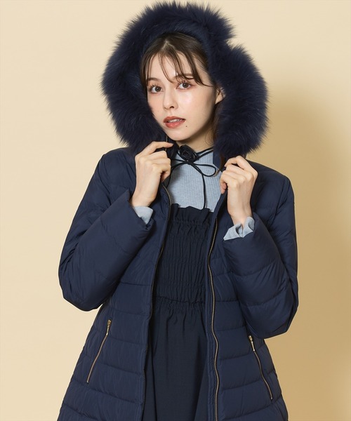 SWINGLE（スウィングル） ダウンコート ダウンジャケット FOXファー付