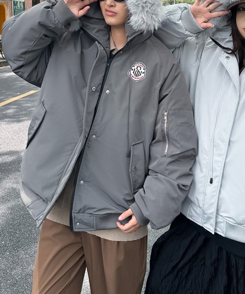 NEW GENTLEMAN ダウンジャケット ダウン フーサヴィーク フードファー