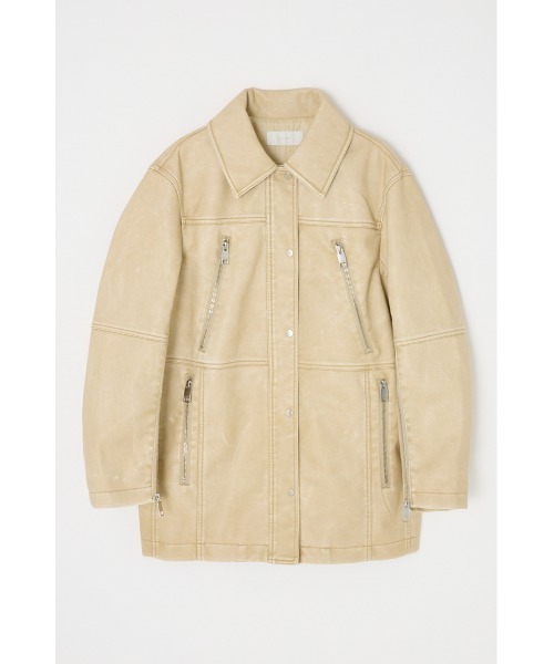 MOUSSY（マウジー） コート アウター AGED F/LEATHER MIDDLE