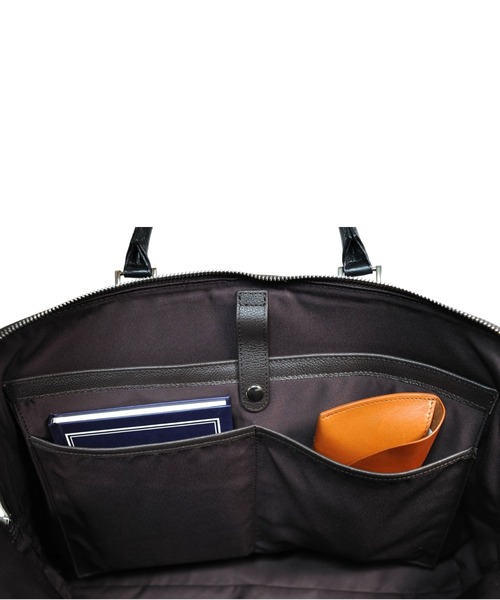 SEEKER（シーカー） ビジネスバッグ 「EDGE」コンビレザー ラウンド