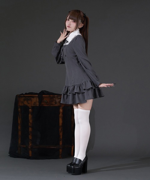 Pal elfy ワンピース クラシカルシャツレイヤードワンピース