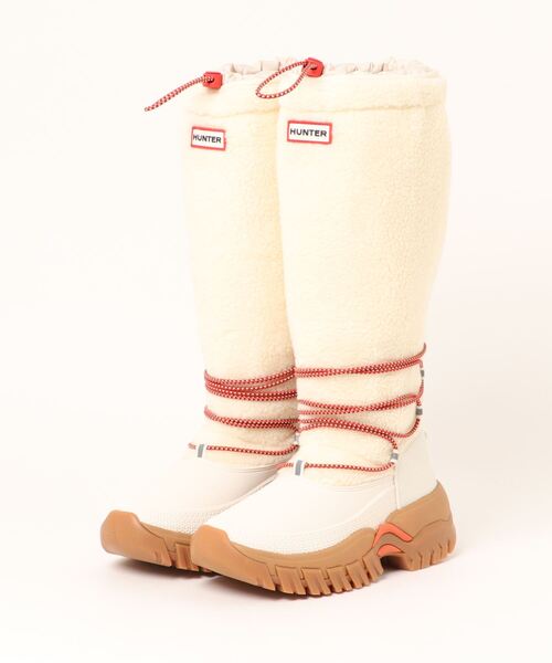 HUNTER（ハンター） ブーツ WOMENS WANDERER TALL SHERPA SNOW BOOT
