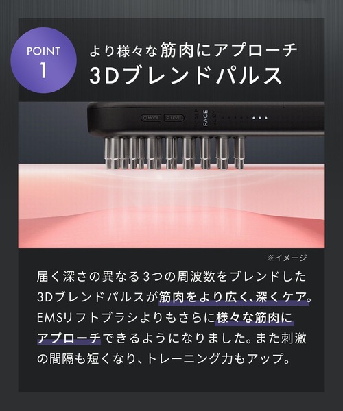 SALONIA（サロニア） EMSリフトブラシ 3Dケア ギフトBOX : ZOZOTOWN