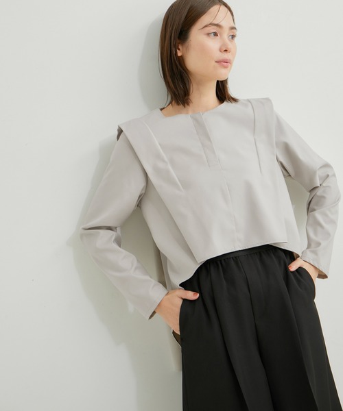 LE CERCLE par rope' ブラウス シャツ 「セットアップ対応」2WAY ヘム