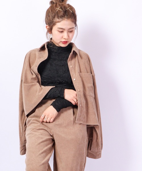 ニット セーター BRODIAEA シワ加工ニット ボトルネック レディース