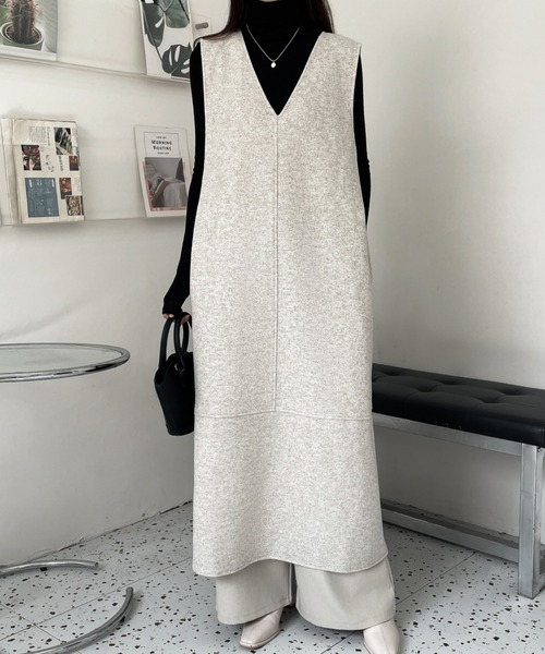ABITOKYO（アビトーキョー） ジャンパースカート ミックス調ニット