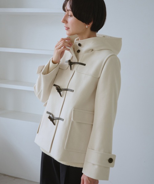 RUIRUE BOUTIQUE（ルイルエブティック） ダッフルコート S アイボリー