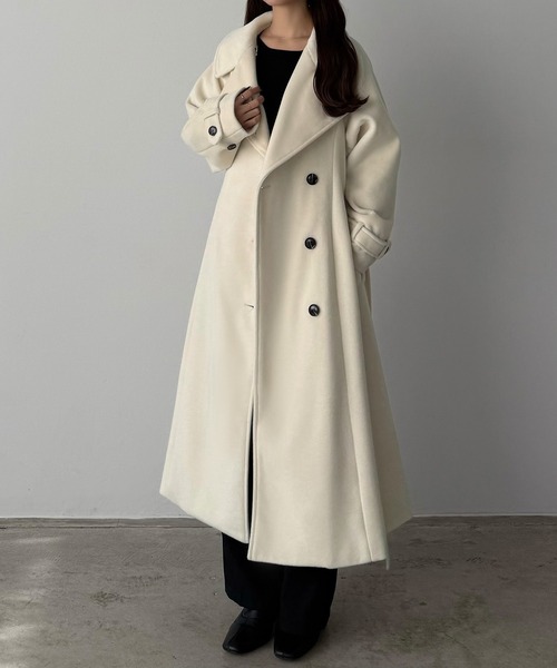 Louere（ルエレ） ステンカラーコート コート 2wayハイネックウール