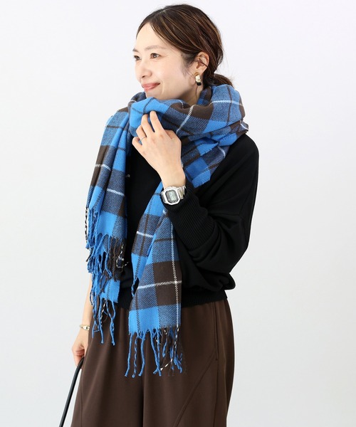 Aletta vita ストール マフラー チェック大判ストール レディース