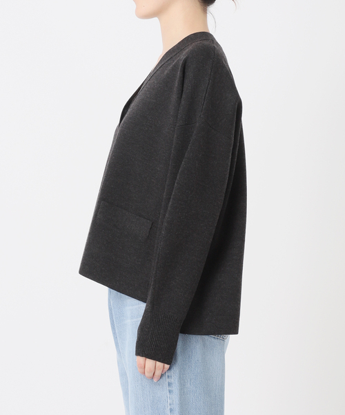 IENA（イエナ） カーディガン スーパーファインスムース ショート