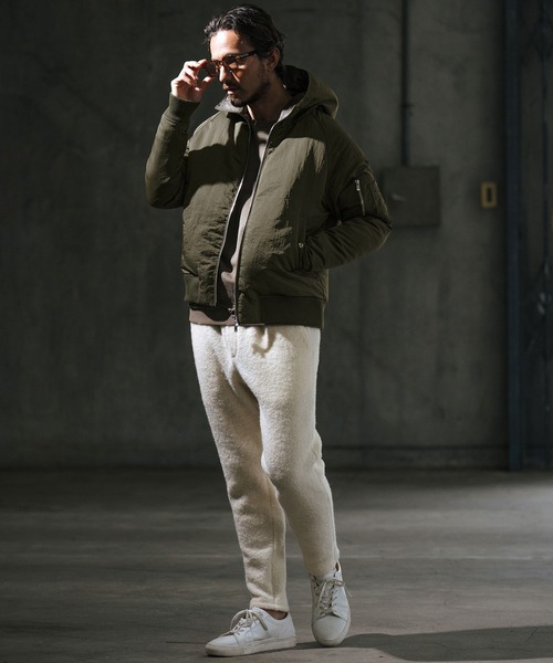 wjk reluxe ma1 ma-1 mj10062-washer nylon Thinsulate hooded MA-1