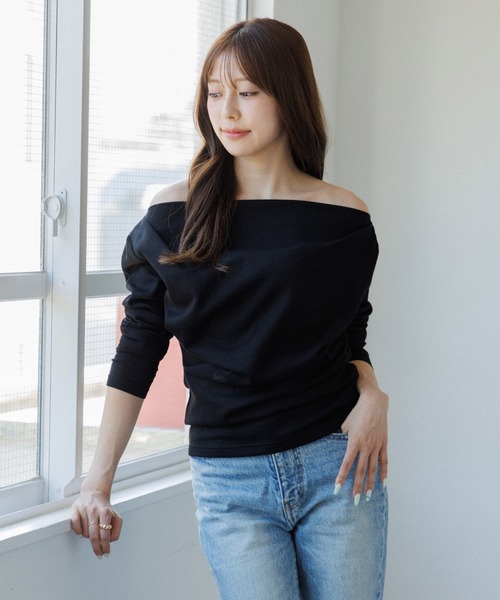 tシャツ 3way drape tops（3ウェイドレープトップス） レディース