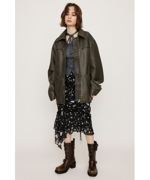 SLY（スライ） レザージャケット ライダース VINTAGE BOXY F/LEATHER