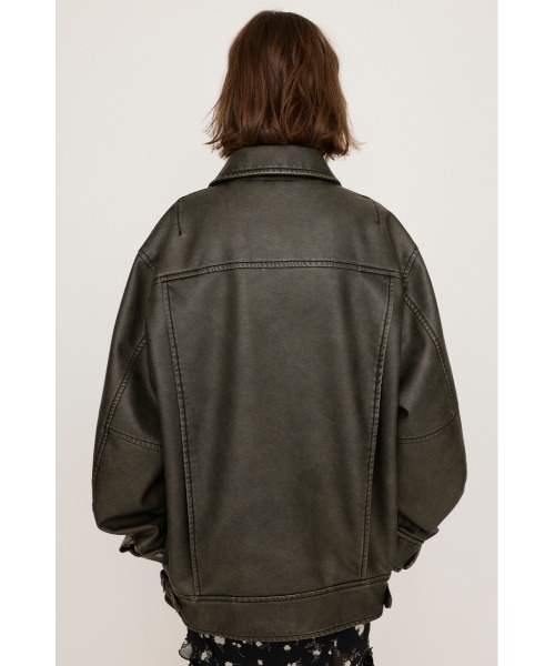 SLY（スライ） レザージャケット ライダース VINTAGE BOXY F/LEATHER