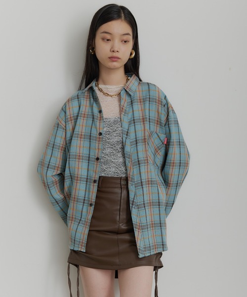 SEN TOKYO シャツ タータンチェックネルシャツ メンズ レディース