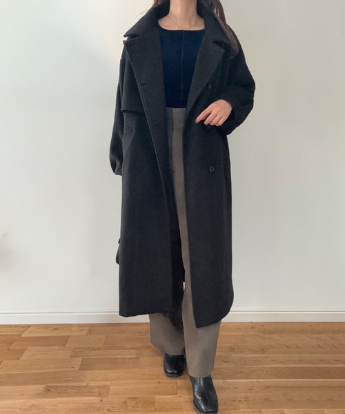 PRADA（プラダ） ステンカラーコート 40 ベージュ レディース