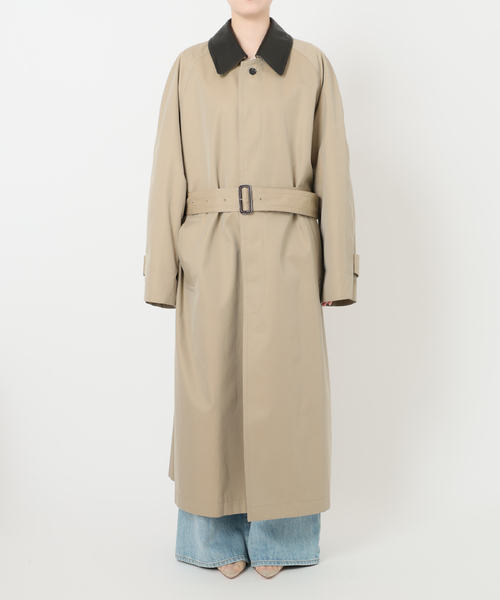 plage（プラージュ） トレンチコート コート R'IAM レザーカラーTRENCH