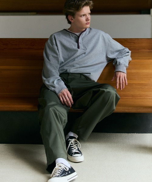 rehacer（レアセル） チノパン : Solotex Deep Barrel Pants / ソロ