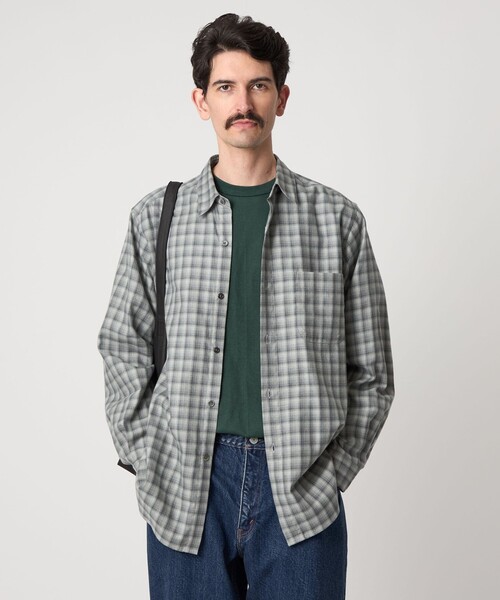 STEVEN ALAN（スティーブンアラン） シャツ ネル オンブレー チェック