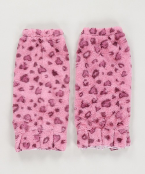 SPINNS（スピンズ） レッグウォーマー レオパード ヒョウ柄 ファー