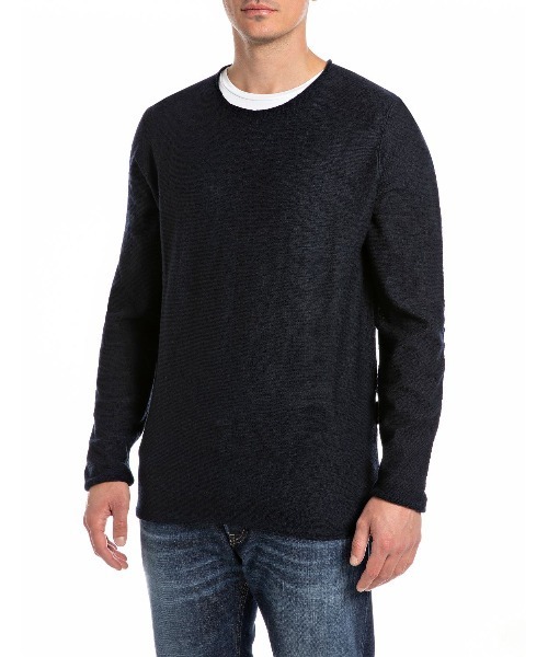 REPLAY（リプレイ） セーター ニット ウールブレンドクルーネックプル