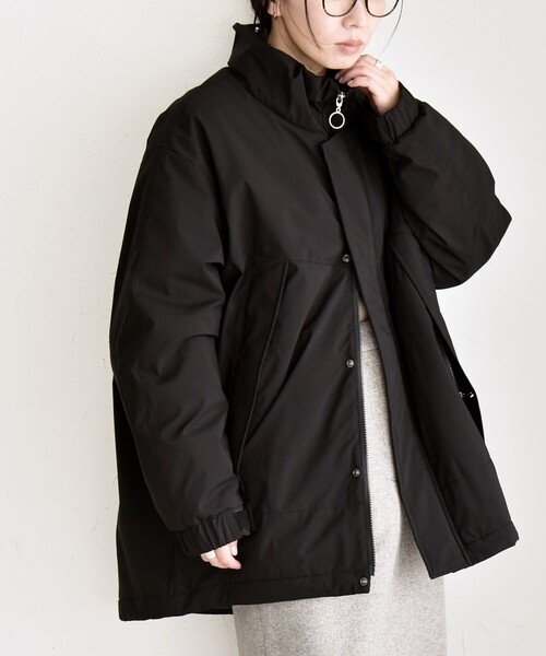 quaranciel コート アウター quaranciel:「撥水加工」中綿 スタンド