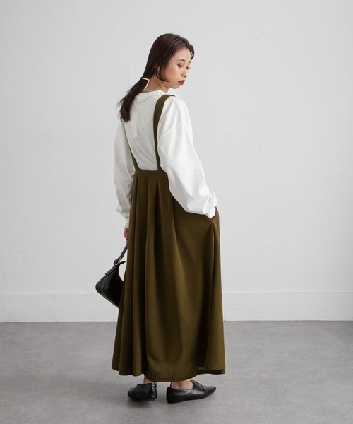 ジャンパースカート カットジョーゼットタックジャンスカ : ZOZOTOWN
