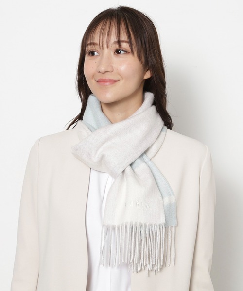 FURLA（フルラ） マフラー ストール マフラー カシミヤ ”チェックラメ