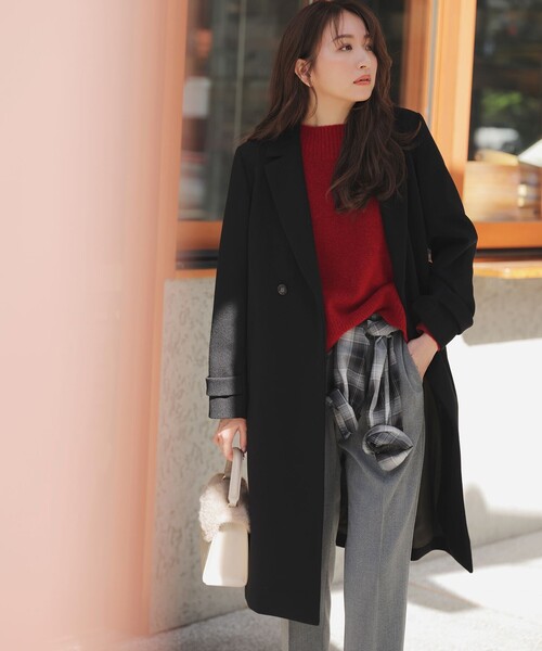 ANY SIS（エニィスィス） コート チェスターコート ウールライクロング