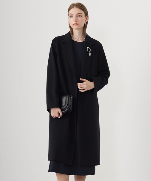 ICB（アイシービー） コート チェスターコート ウールカシミヤメルトン