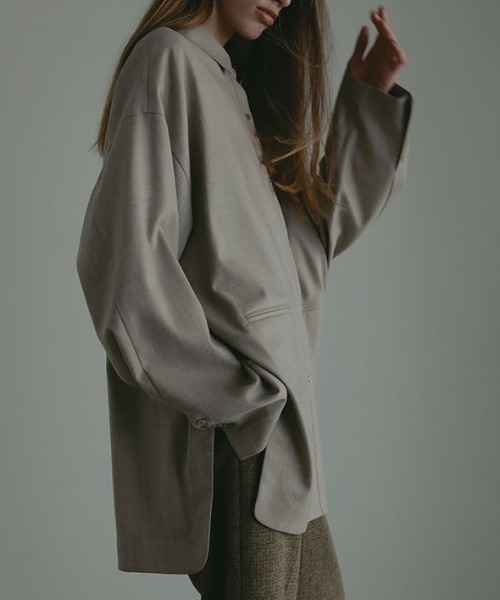 ETRE TOKYO（エトレトウキョウ） ブラウス シャツ ハイカウントフラノ