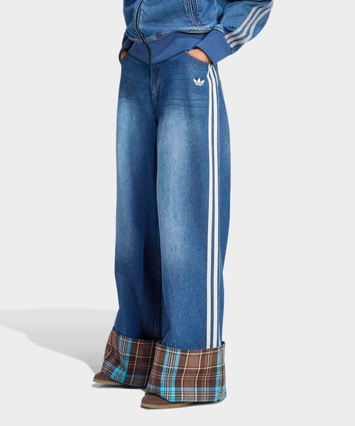 adidas（アディダス） ジーンズ デニム デニムパンツ チェック シーム