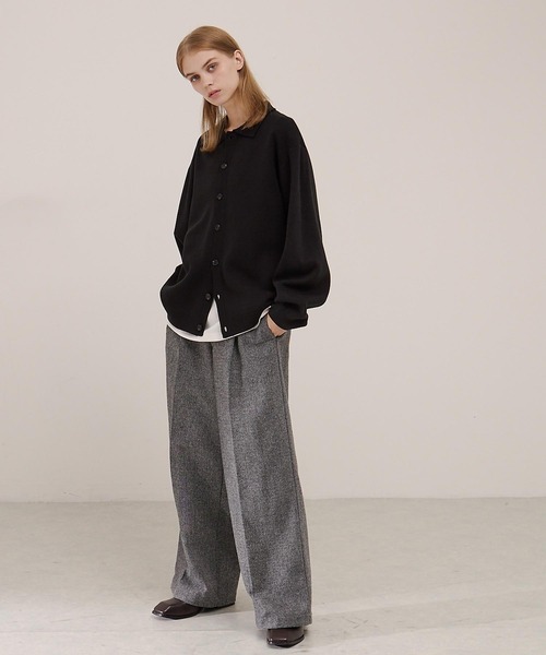 EMMA CLOTHES（エマクローズ） カーディガン ミラノリブ コンフォート