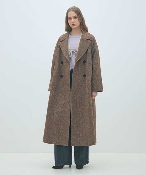 MACPHEE（マカフィー） コート チェスターコート カラーネップ