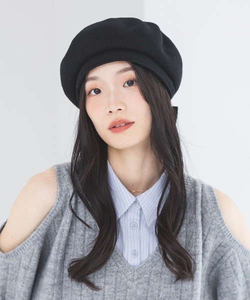 Heather（ヘザー） 帽子 ベレー帽 2WAYリボンベレー 642097 レディース