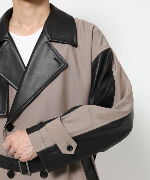 HARE（ハレ） トレンチコート コート レザーキリカエトレンチコート