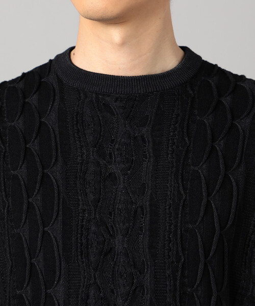 β MEN（ベータ・メン） セーター ニット COOGI（クージー）柄 クルー