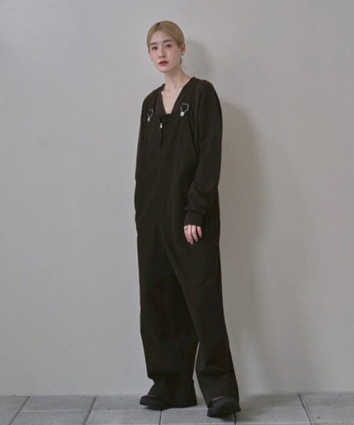TODAYFUL サロペット オーバーオール Frontzip Twill Salopette