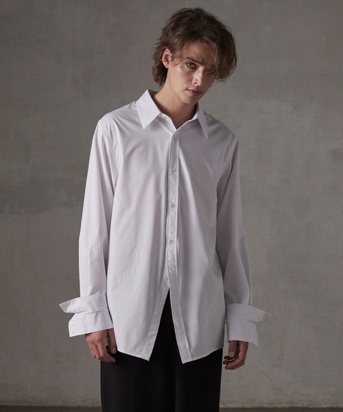 GRANCY シャツ 「GRANCY」DoublecuffsDesign Curveline Shirt / ダブル