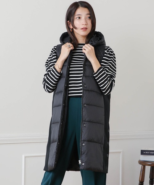 Bou Jeloud（ブージュルード） ダウンベスト ダウン サイド切替CLOMAX