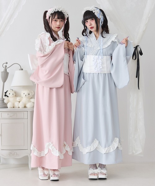 DearMyLove 浴衣 フリルレースプリンセス浴衣 レディース : ZOZOTOWN