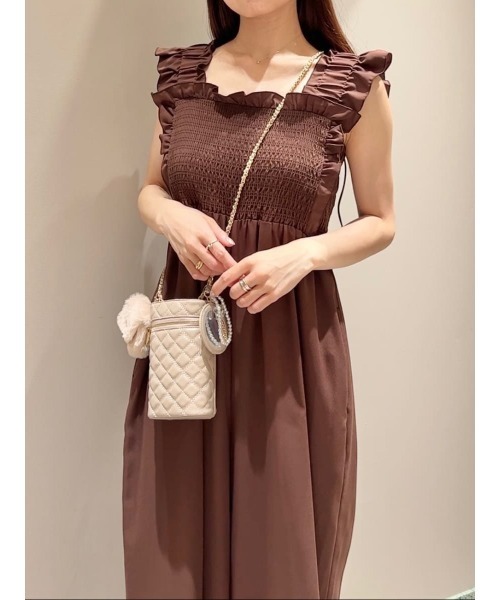 SNIDEL（スナイデル） オールインワン シャーリングフリル