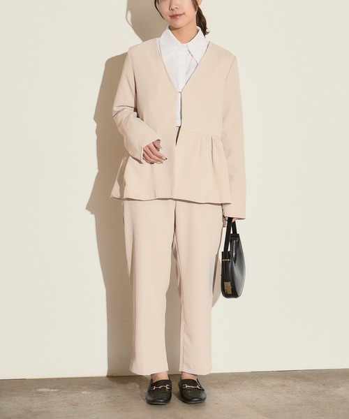 H.TOKYO セットアップ 「セットアップ」ノーカラージャケット