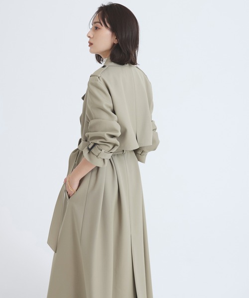 anuans（アニュアンス） トレンチコート コート ウールギャバジン