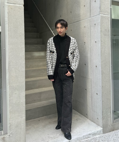 Otte ジャケット ノーカラージャケット idol tweed jacket メンズ