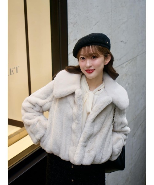 Her lip to コート アウター Winter Love Faux Fur Coat レディース