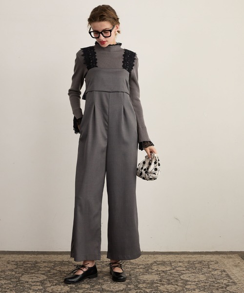 BONLECILL noir オールインワン 「BONLECILL noir」レースショルダー