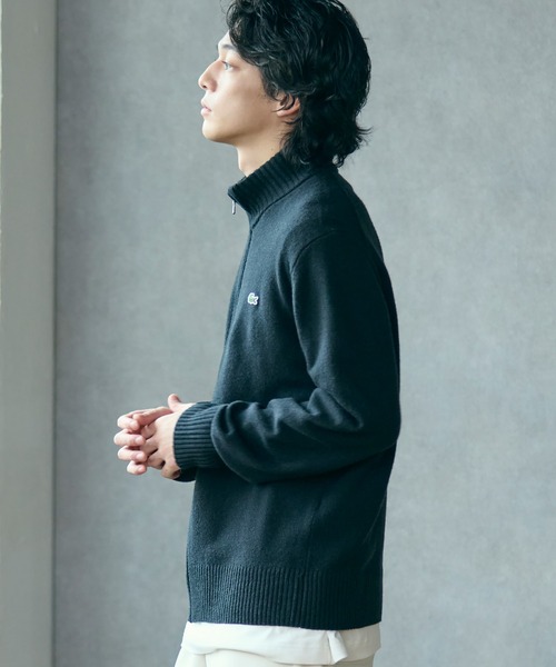 LACOSTE（ラコステ） セーター ニット ハイネックフルジップ ウール